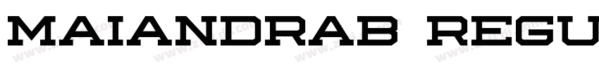 MaiandraB Regular字体转换 MaiandraB Regular字体转换